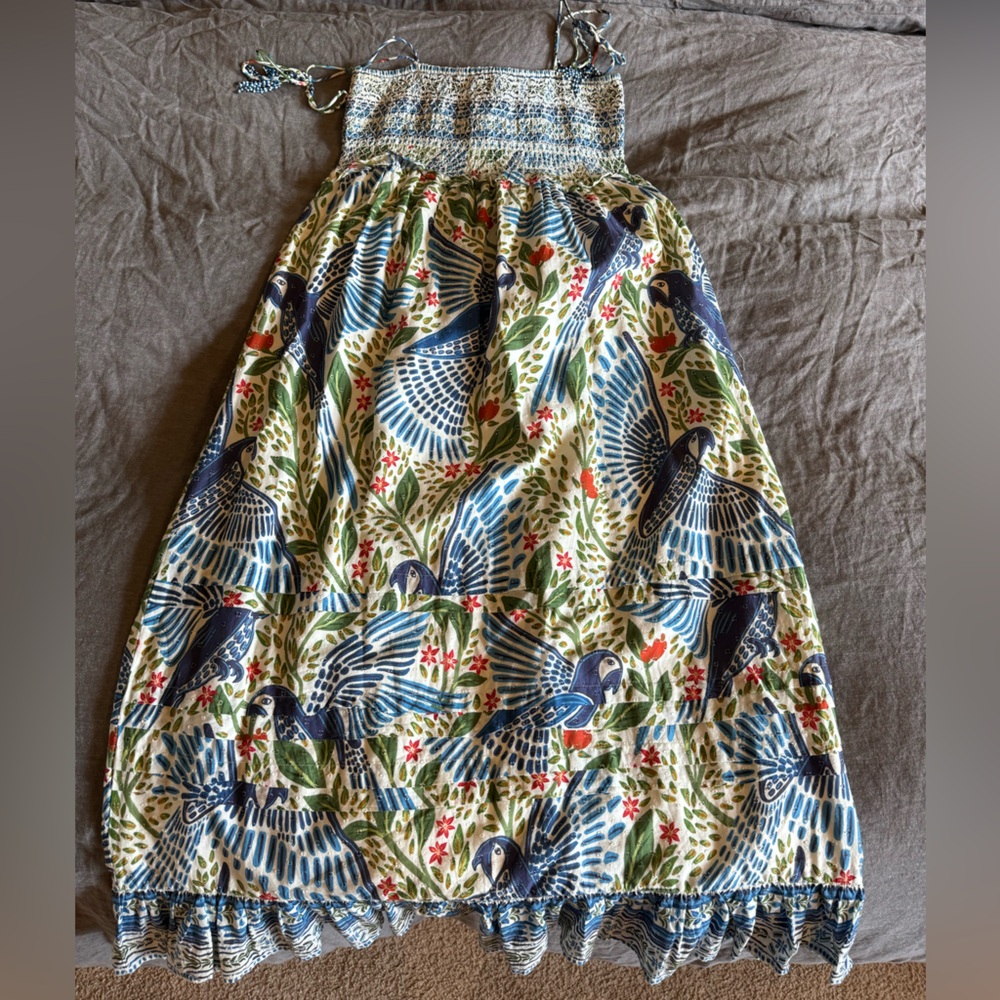 Farm Rio Macaw Maxi Dress Large